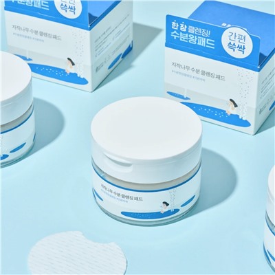 ROUND LAB Очищающие пэды для снятия макияжа с березовым соком / Birch Juice Moisturizing Cleansing Pad, 60 шт. (210 г.)
