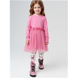 Комплект для девочки: платье, леггинсы