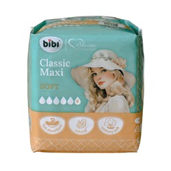 Прокладки "BIBI" Classic Maxi Soft, 6 капель, 8 шт.