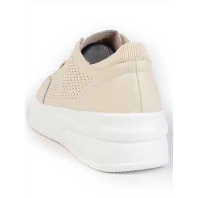 05-HY14-1D BEIGE Кроссовки женские (натуральная кожа)