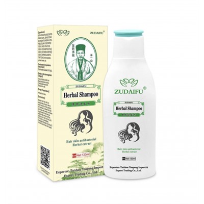Шампунь лечебный от псориаза на голове, экземы и дерматита Зудайфу (Zudaifu) 120 мл