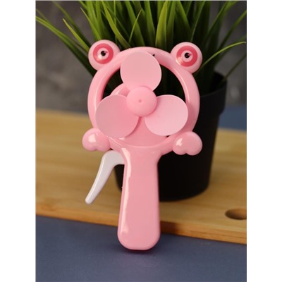 Портативный механический ручной вентилятор «Frog smile», mix, шоу-бокс 24 шт.