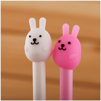 Ручка шариковая MESHU "Cute Rabbit" синяя, 0,7мм, корпус ассорти