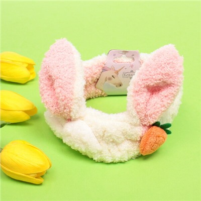 Повязка на голову "Little bunny- Lucky", микс 4 цвета, 20*6 см (подвес Единорожек)