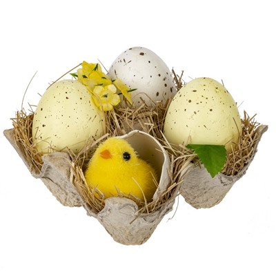 GAEM Изделие декоративное "Пасхальная композиция", L10 W10 H7,5 см