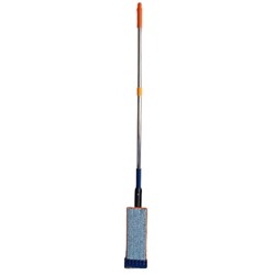 Швабра RA-1128 (Hand free flat mop) с отжимом без дополнительной насадки цвет синий+ оранжевый (12) оптом