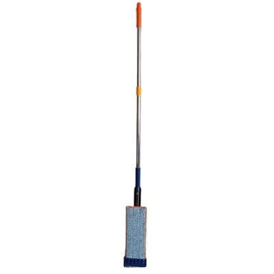 Швабра RA-1128 (Hand free flat mop) с отжимом без дополнительной насадки цвет синий+ оранжевый (12) оптом