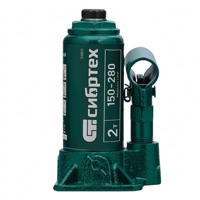 Домкрат гидравлический бутылочный, 2 т, 150-280 мм Сибртех