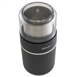 Кофемолка электрическая 300 Вт, 80 г, съемная чаша DELTA LUX DE-2203 черная
