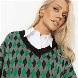 Свитшот свободной посадки, Весьма изящна (green)