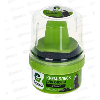 Крем-блеск "GECKO" черный 60 мл.