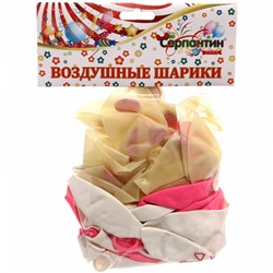 Воздушные шары  25 шт, 12"/25см "Розовая нежность"