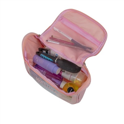 Kristaller Косметичка женская Washbag zippered envelope, розовый