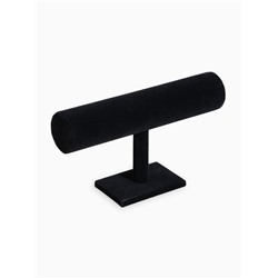 Подставка для часов, браслетов и цепочек QF, 22×14.8×7.2 см, d=5 см, чёрная