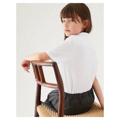 2pk Girls' Skinny Fit School Shirts (2-18 Yrs)