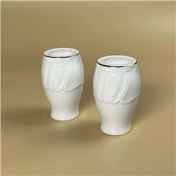 109-252 Набор солонок  КРОКУС ЗОЛОТО в под.уп.(х36)Фарфор