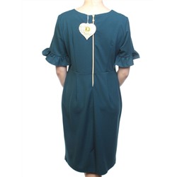 8834 DK. TURQUOISE Платье женское (90% полиэстер, 10% эластан)