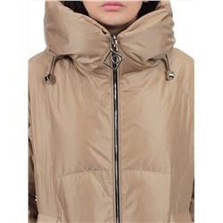 118 BEIGE Пальто зимнее женское (холлофайбер 200 гр.)