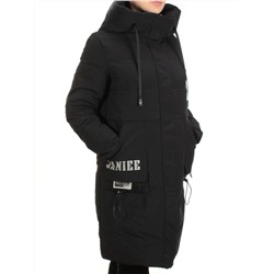 21-972 BLACK Пальто зимнее женское AIKESDFRS