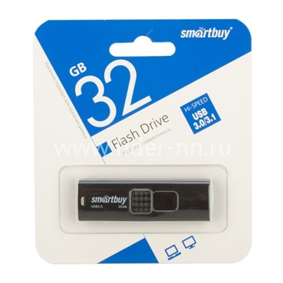 USB Flash  32GB SmartBuy Fashion черный 3.0