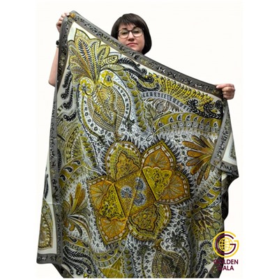 Платок шелковый большой "Парижанка" Арт 2428/51