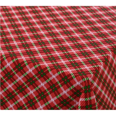 Скатерть рогожка Плетение 1 красный Текс-Дизайн
