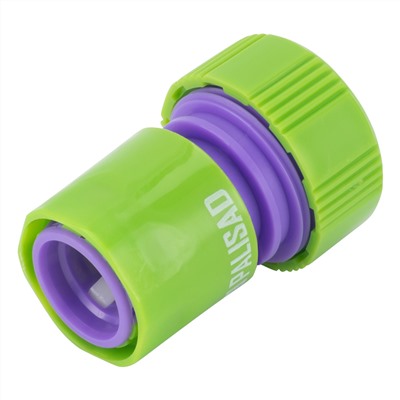 Соединитель пластмассовый, быстросъемный для шланга 3/4, аквастоп Palisad