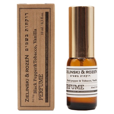 Z & R Black Pepper & Tobacco, Vanilla Unisex Perfume 10 ml духи концентрированные