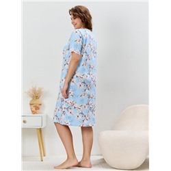 Женская сорочка Узор-1 НС-634 / голубой