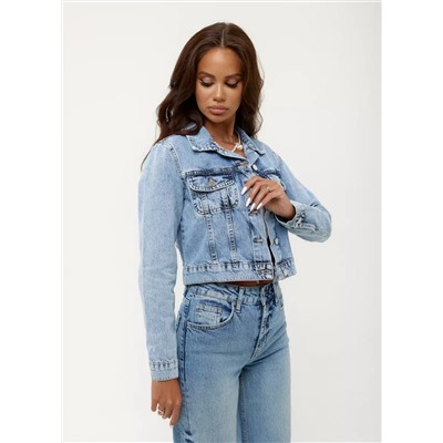 Женская куртка джинсовая укороченная CRACPOT