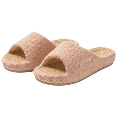 Slippers, non-slip universal footwear indoor, soft sole, absorbs sweat and smell, cotton and linen