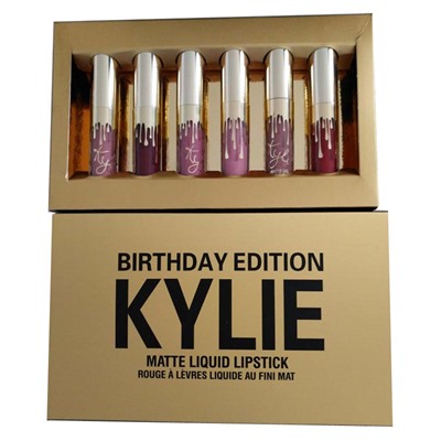 Блеск для губ Kylie Matte Liquid Lipstick Birthday Edition (упаковка 6 шт)