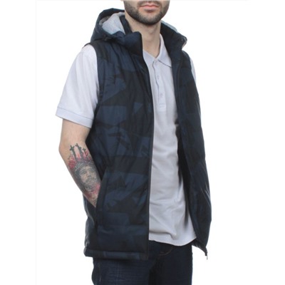 2122 DK. BLUE Жилет мужской (100 гр. синтепон)