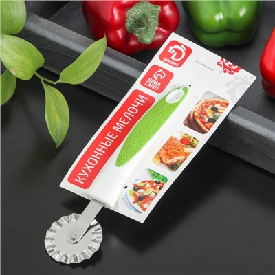 Нож для пиццы и теста Доляна Style, 18 см, ручка soft - touch, МИКС