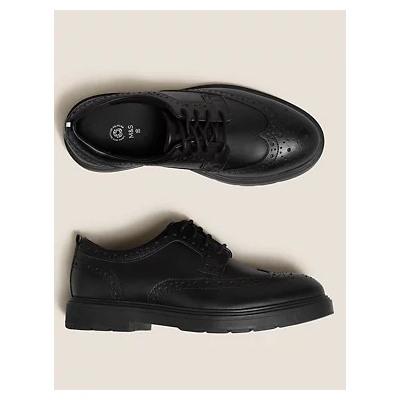 Kids' Leather Freshfeet™ School Shoes (13 Small - 9 Large)