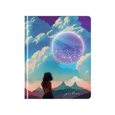 Дневник 1-11 кл. 48л. (твердый) Greenwich Line "Dream on", иск. кожа, УФ-печать, аппликация с наполнением, тисн. фольгой, тон. блок, ляссе
