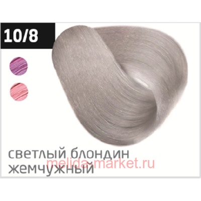 OLLIN PERFORMANCE 10/8 светлый блондин жемчужный 60мл Перманентная крем-краска для волос