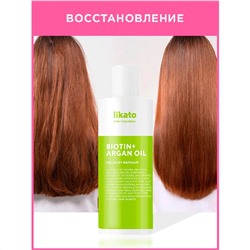 Likato Бальзам для волос восстанавливающий / Recovery Repairing Hair Balm Biotin + Argan Oil, 250 мл
