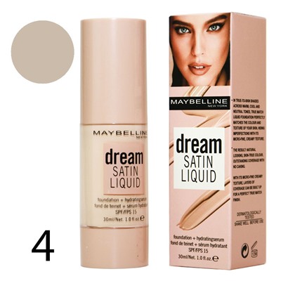 Тональный крем Maybelline Dream Satin Liquid SPF / FPS 15 № 4 30 ml