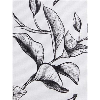 Фартук Доляна Plant leaves 60х70 см, цвет лент - микс, 100% хл, рогожка 164 г/м2