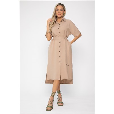 Платье Фруктовый коктейль (бежевое) П13656-18М
