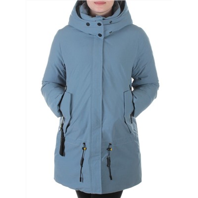 M9072 GRAY/LT.BLUE Пальто зимнее женское Snowpop
