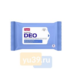 Влажные косметические салфетки Premial дезодорирующие, 20 шт.