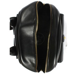 Рюкзак жен искусственная кожа DJ-6908-3-BLACK,  1отд,  2внут+2внеш/ карм,  черный 252237