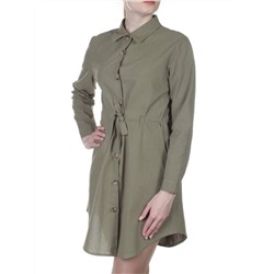 801 Платье хлопковое с поясом Fashion