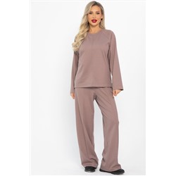 Костюм трикотажный Осенний комфорт (коричневый) К14680-30М