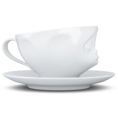 Чайная пара Kissing, 200 мл, белая