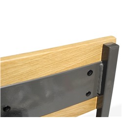 Деревянный стул SHT-S90
                        прозрачный лак / т.серый ral7022