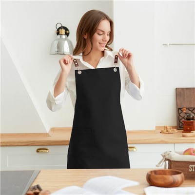 Фартук Этель Minimalist design 60х70 см, dark,лён 45%, хлопок 55% 395 г/м2