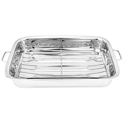 ПРОТИВЕНЬ AGNESS, НЕРЖ СТАЛЬ, С РЕШЕТКОЙ, 36,5*27*5,5 СМ